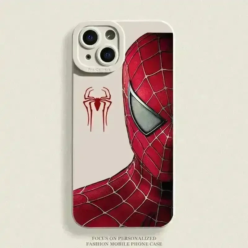 iPhone 14 / White Spiderman Classic Phone Case (For iPhones) iPhone 14 / White Spiderman Classic Phone Case (For iPhones)