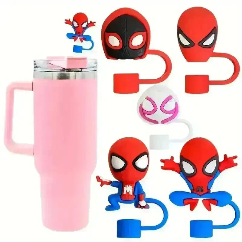 Spiderman Themed Silicon Toppers for Stanley Cup (5 Pcs) - Bear Hugs