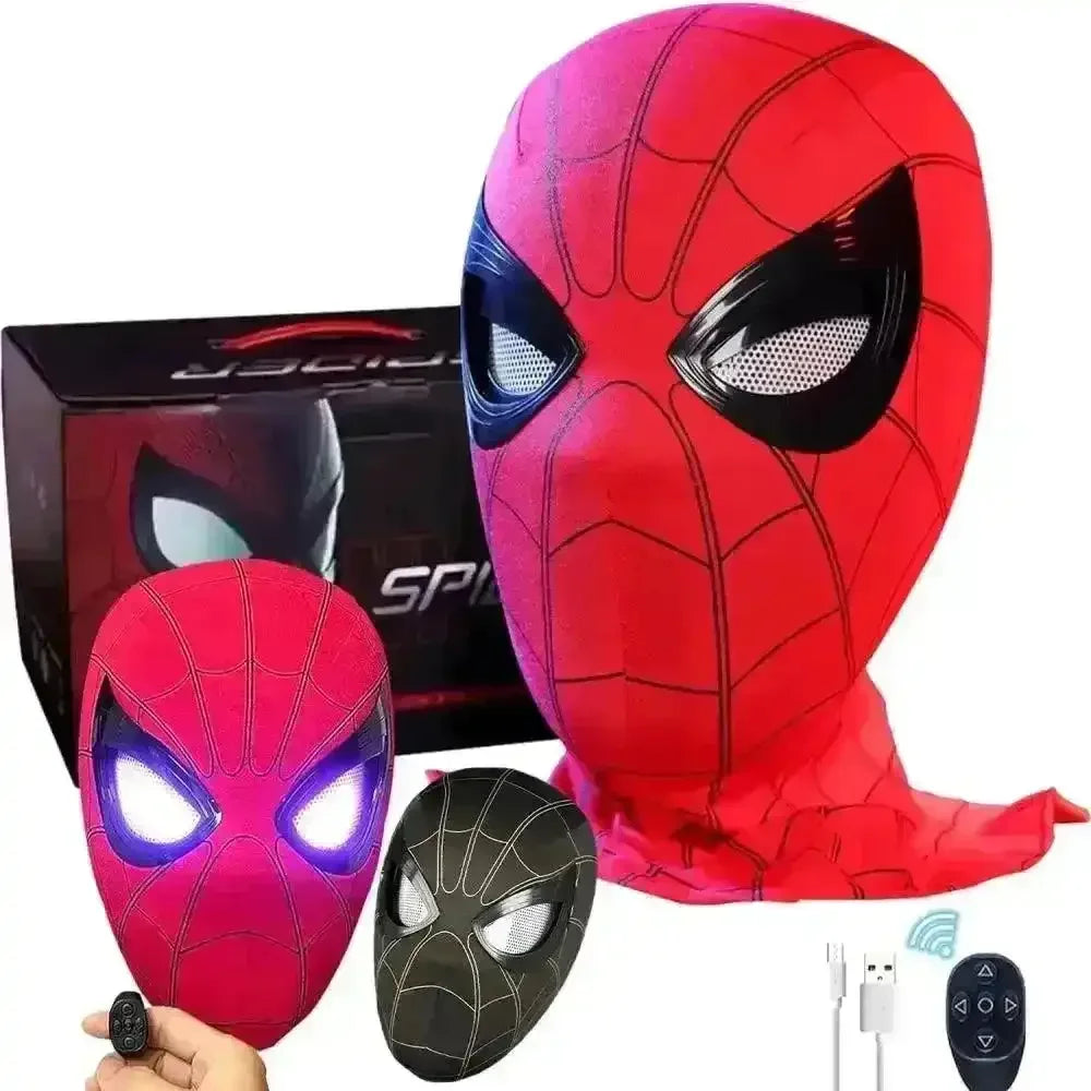SpiderVision Luxe Mask: Spider-Man Mask with Moving Eyes - Bear Hugs