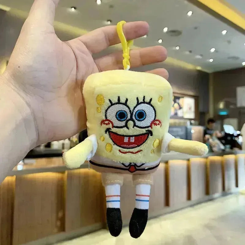 Spongebob & Sullivan Plush Keychain - Bear Hugs