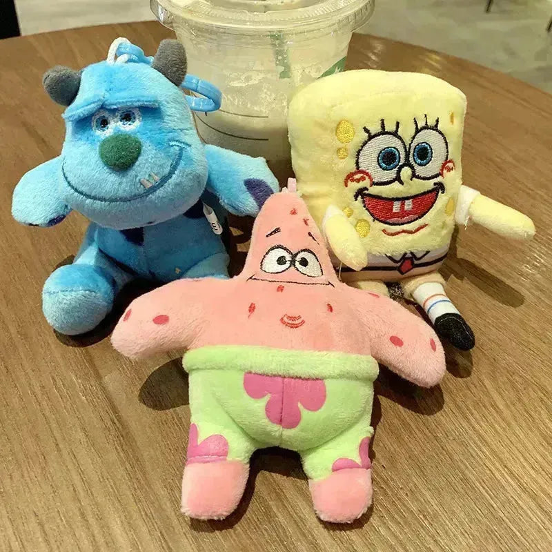 Spongebob & Sullivan Plush Keychain - Bear Hugs