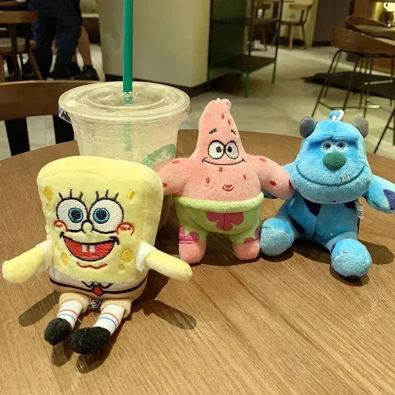 Spongebob & Sullivan Plush Keychain - Bear Hugs