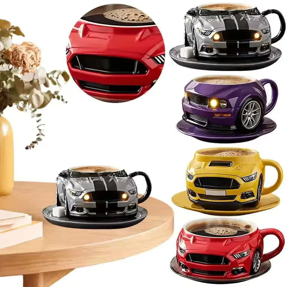 Sports Car Shaped Coffee Mug (400 ml) - Bear Hugs