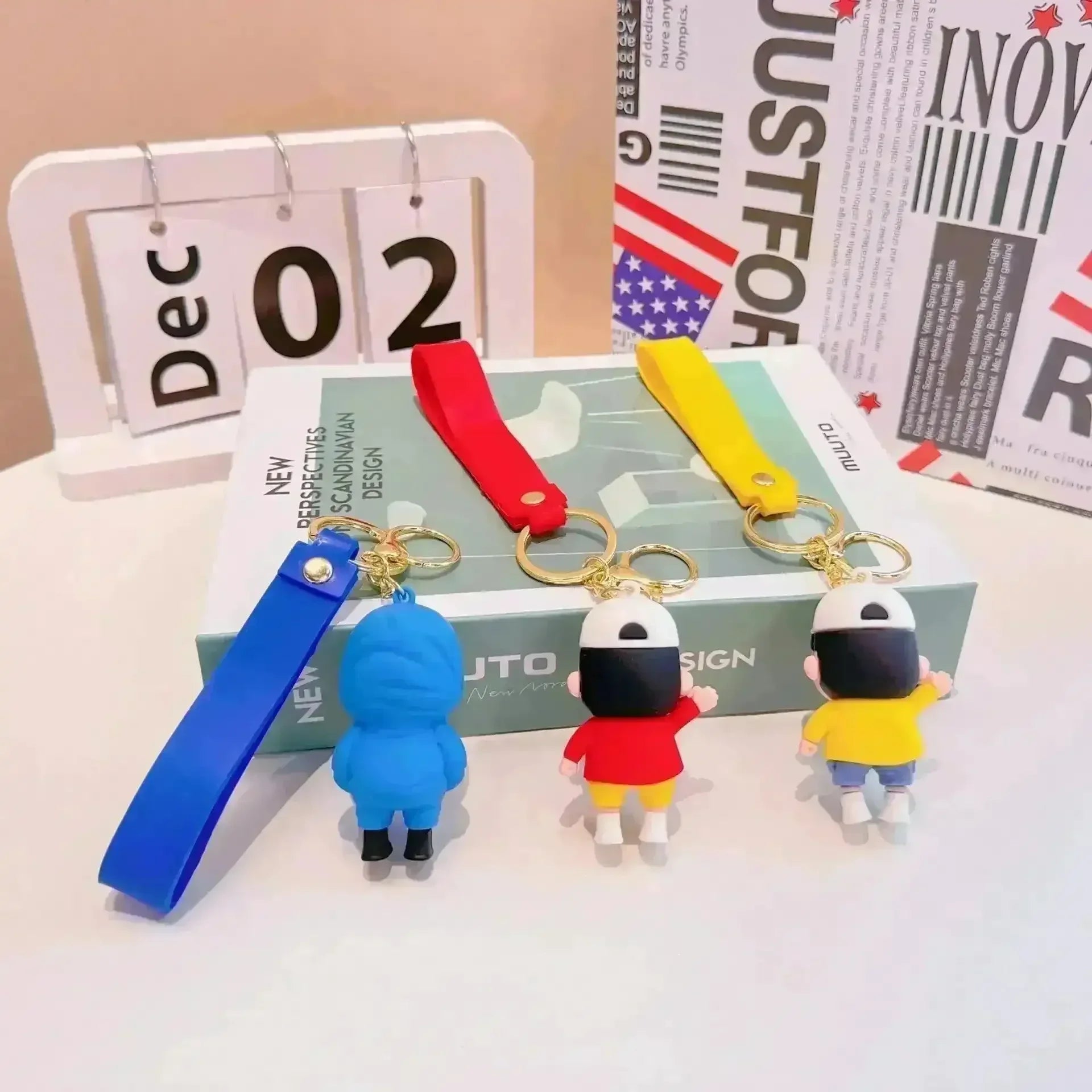 Sporty Shinchan 3D Keychain - Bear Hugs