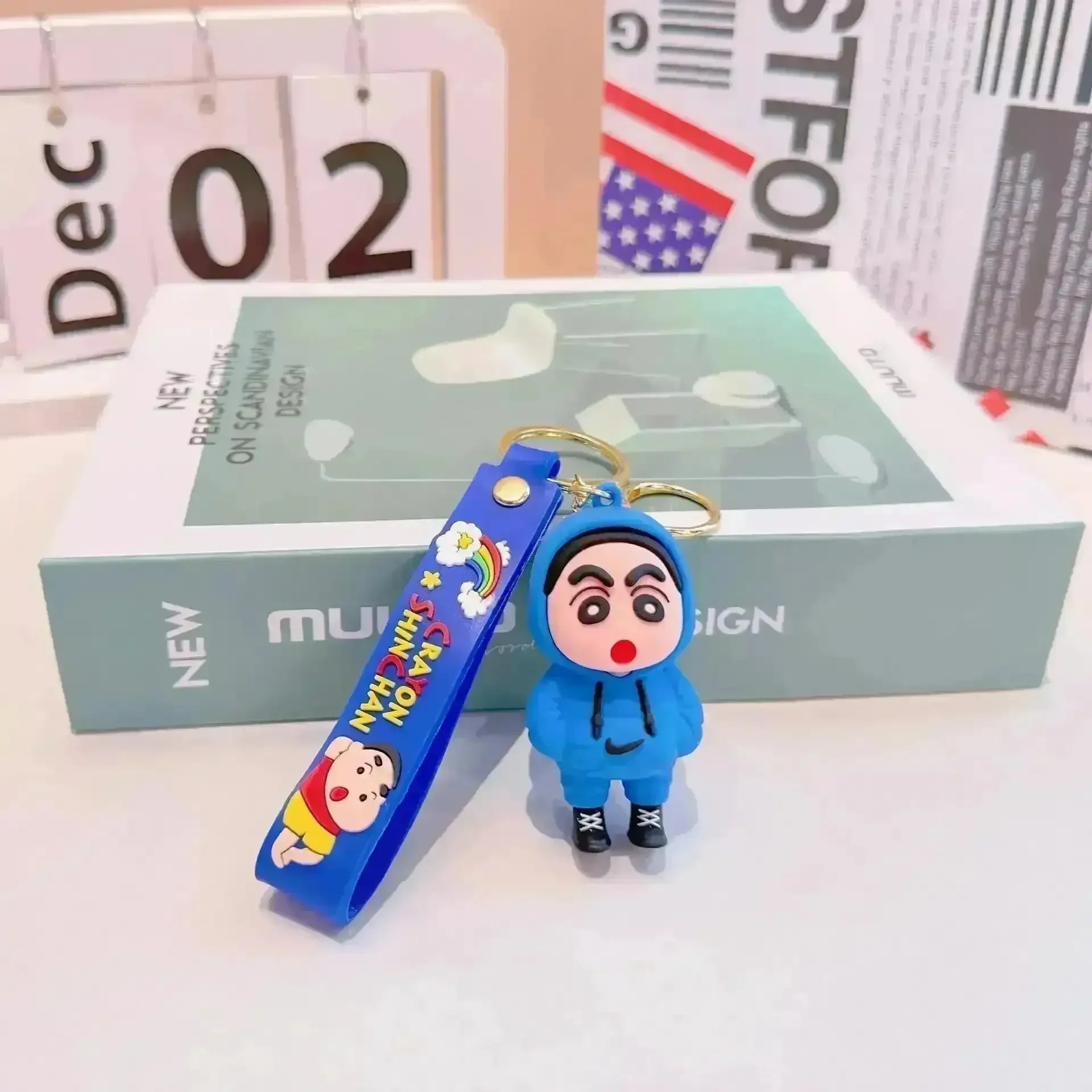 Sporty Shinchan 3D Keychain - Bear Hugs