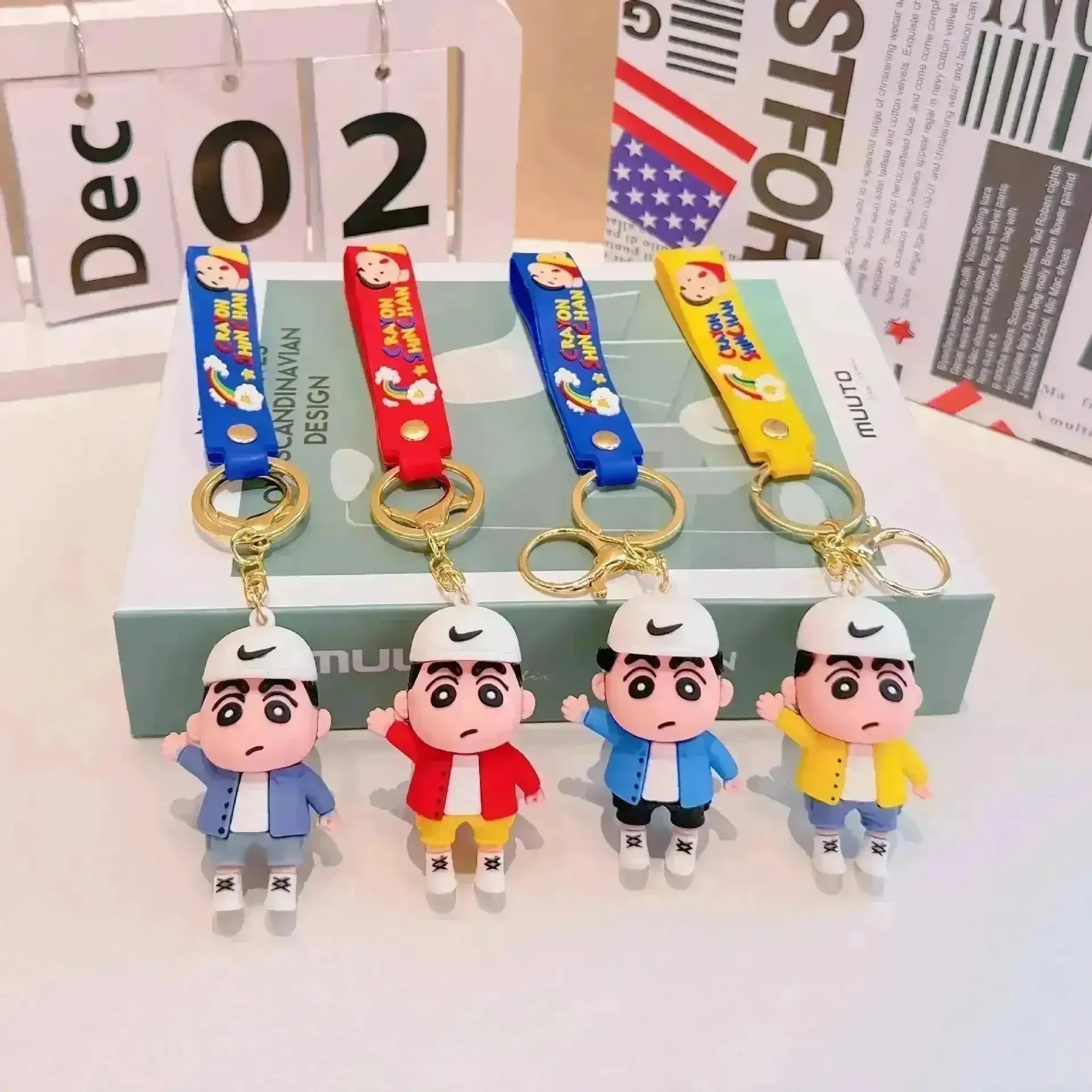 Sporty Shinchan 3D Keychain - Bear Hugs