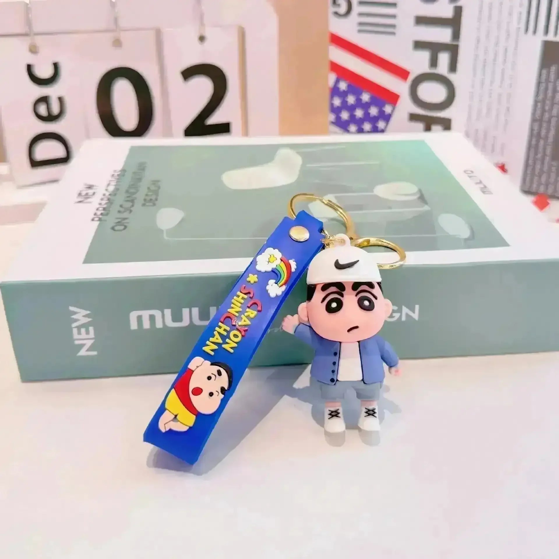 Sporty Shinchan 3D Keychain - Bear Hugs