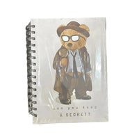 Spy Teddy A5 Spiral Notebook - Bear Hugs