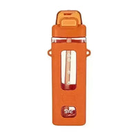 Square Motivational Straw Water Bottle (700 ml) - Bear Hugs