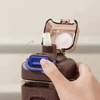 Square Motivational Straw Water Bottle (700 ml) - Bear Hugs