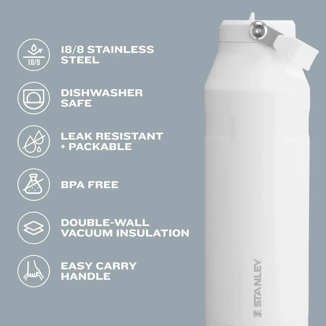 Stanley IceFlow Flip Straw 2.0 Water Bottle (16 oz) - Bear Hugs