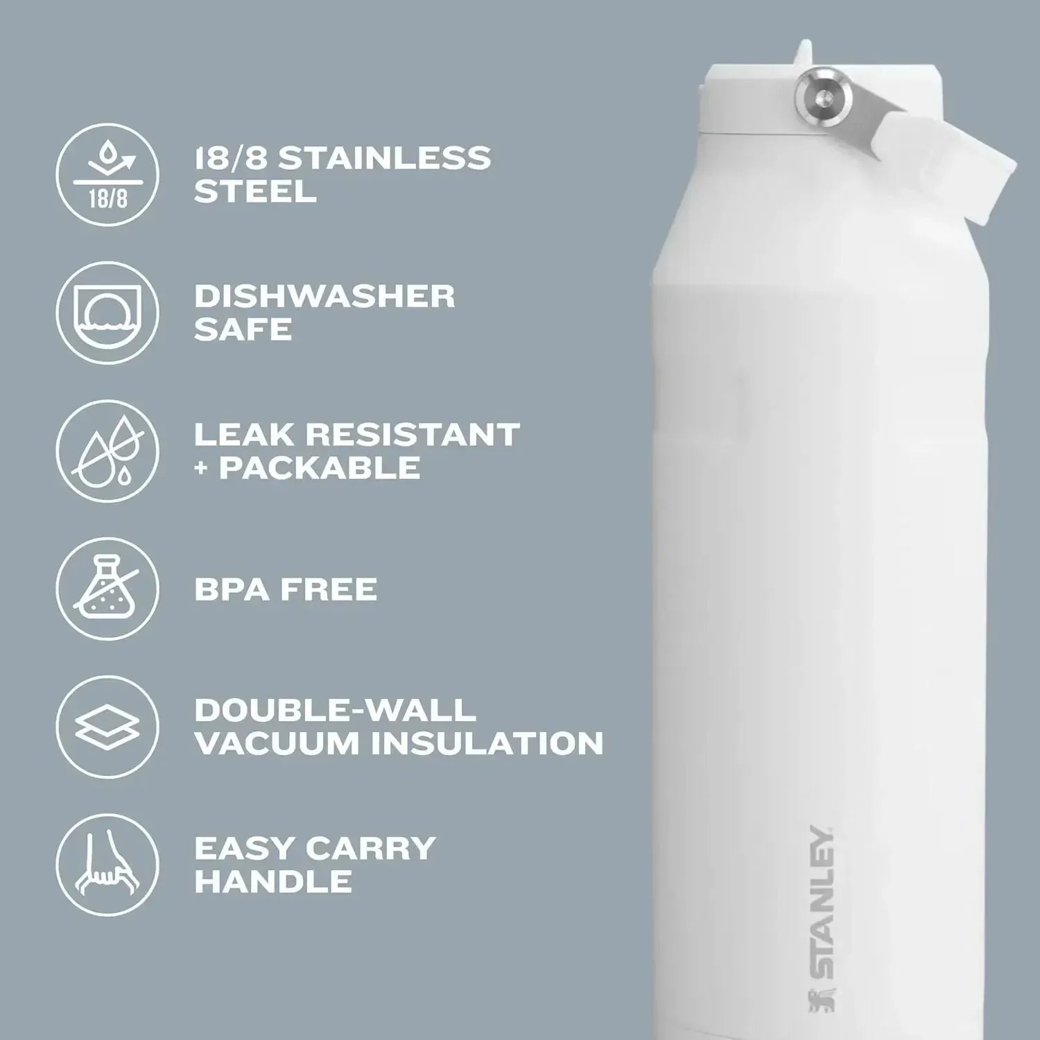 Stanley IceFlow Flip Straw 2.0 Water Bottle (16 oz) - Bear Hugs