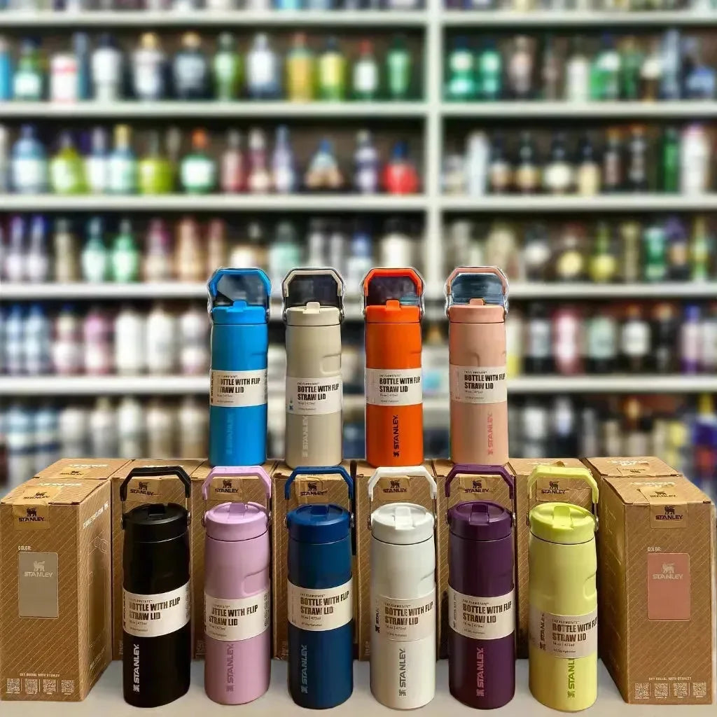 Stanley IceFlow Flip Straw 2.0 Water Bottle (16 oz) - Bear Hugs