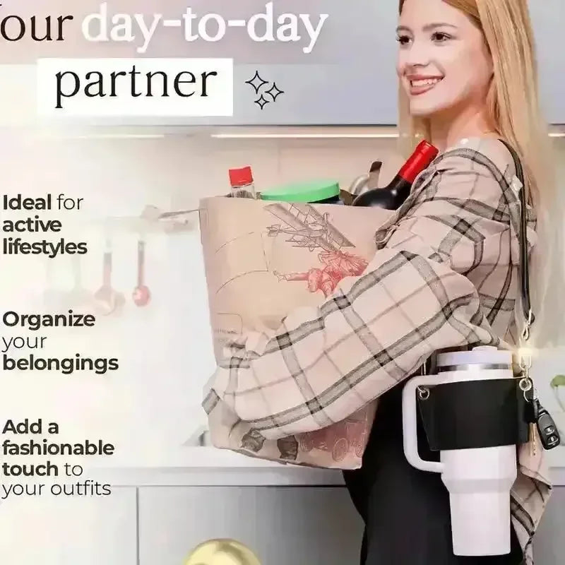 Stanley PU Leather Water Bottle Sleeve - Bear Hugs