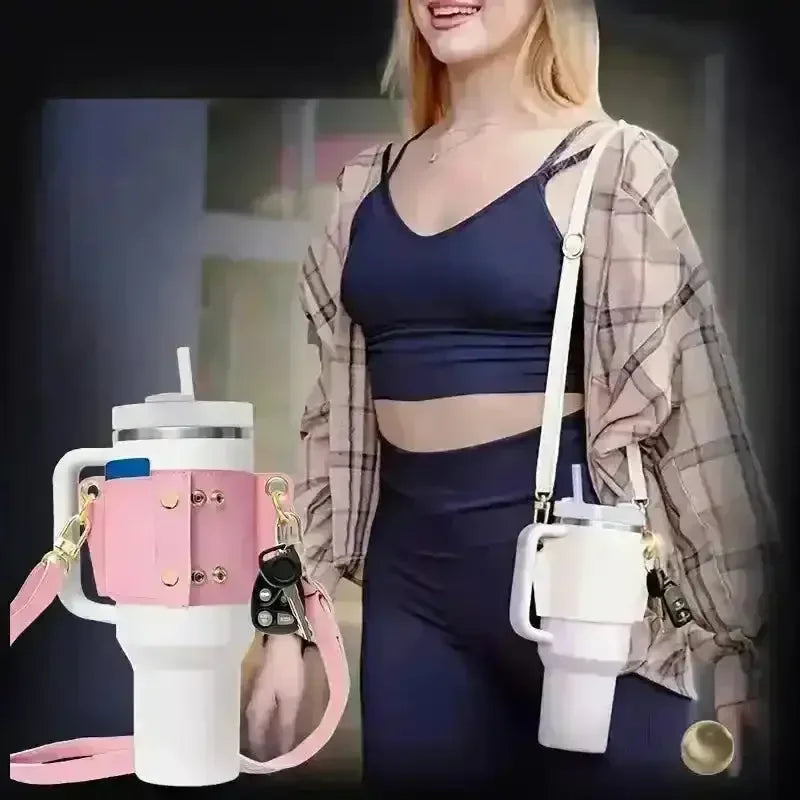 Stanley PU Leather Water Bottle Sleeve - Bear Hugs