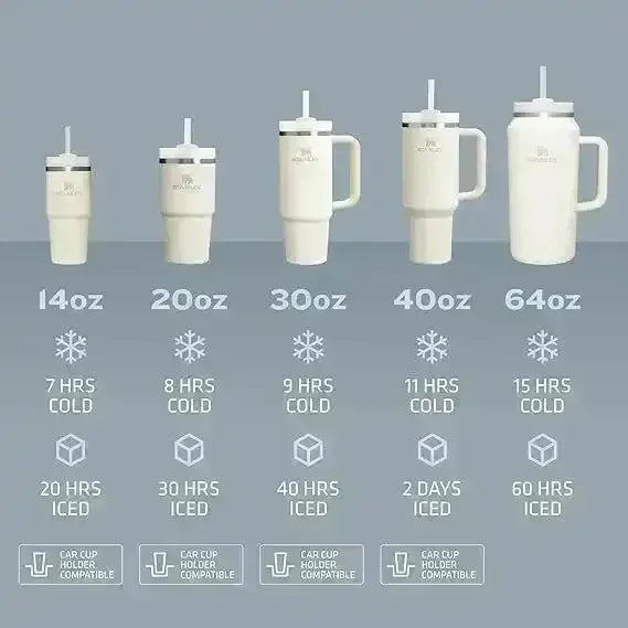 Stanley Quencher H2.0 Stainless Steel Vacuum Insulated Tumbler (20 oz) - Bear Hugs