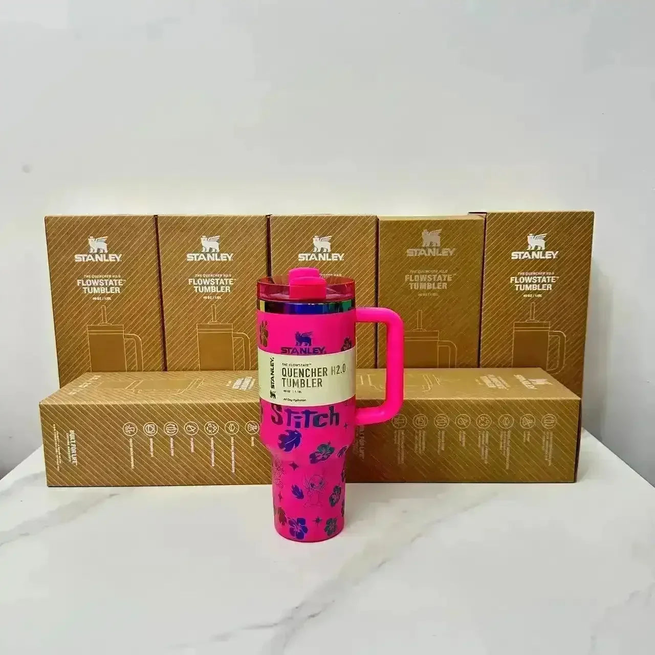 Stanley Stitch Ohana Customised Tumblers (40 oz) - Bear Hugs