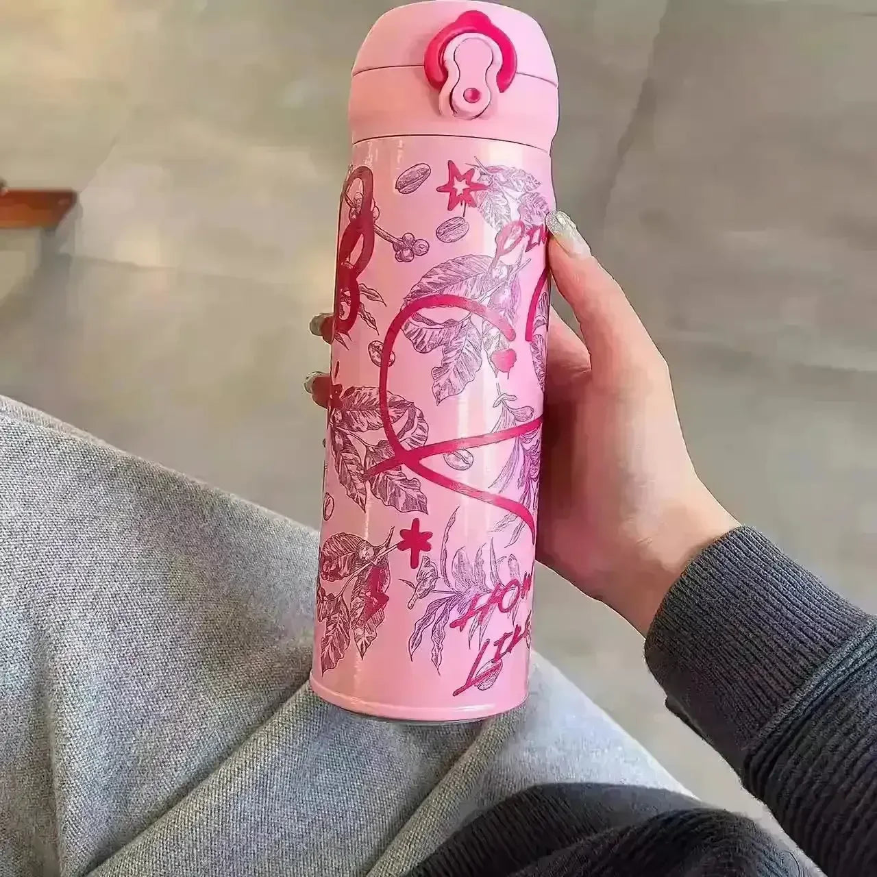 StarBX BlackPink Cherry Blossom Bottle (591 ml) - Bear Hugs