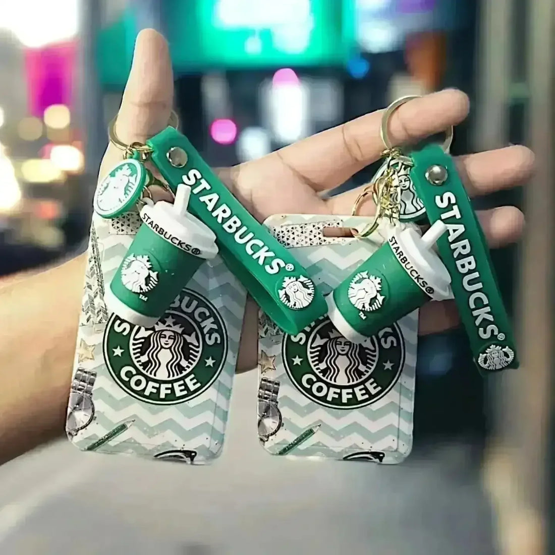 Starbucks ID Card Keychain - Bear Hugs