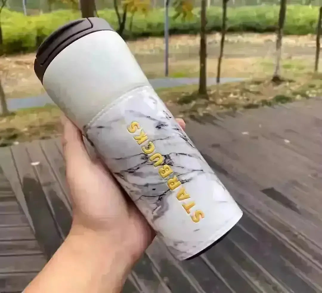 Starbucks Premium Leather Cover Bottle (500 ml) - Bear Hugs