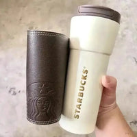 Starbucks Premium Leather Cover Bottle (500 ml) - Bear Hugs