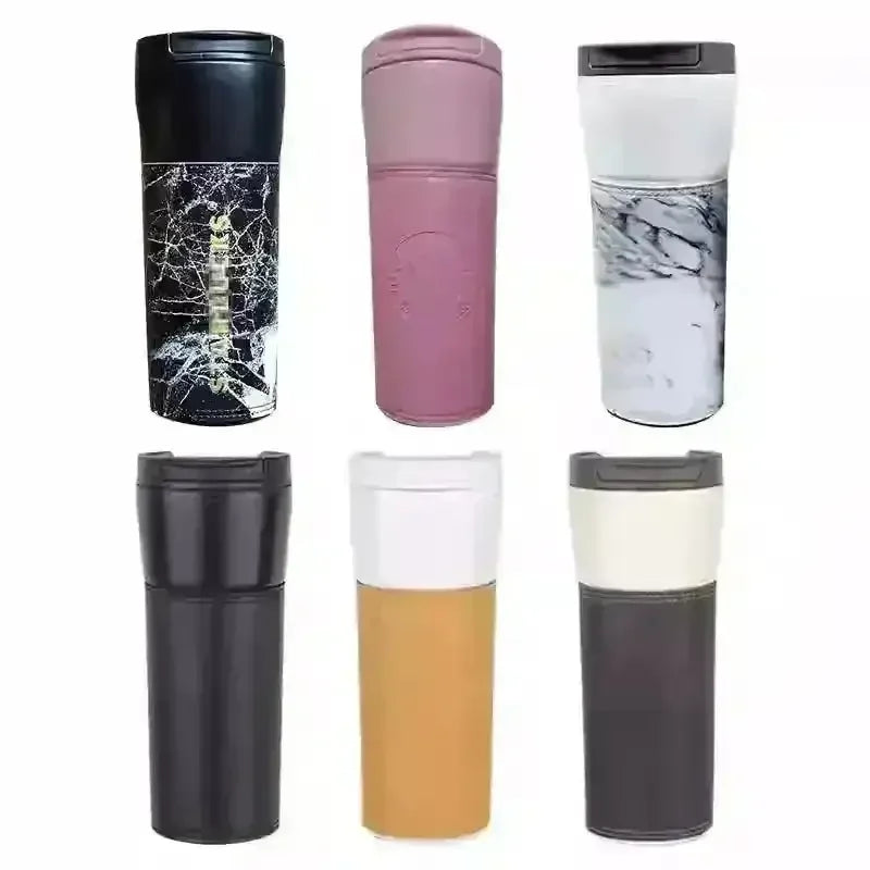 Starbucks Premium Leather Cover Bottle (500 ml) - Bear Hugs