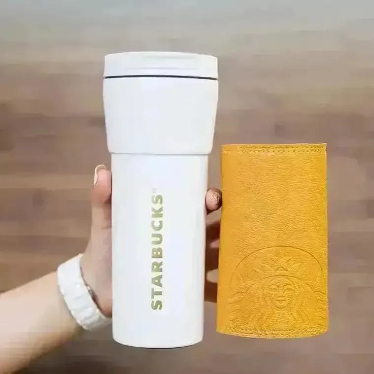 Starbucks Premium Leather Cover Bottle (500 ml) - Bear Hugs
