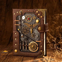 Steampunk Style Mechanical Notebook - Bear Hugs