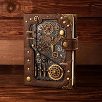 Steampunk Style Mechanical Notebook - Bear Hugs