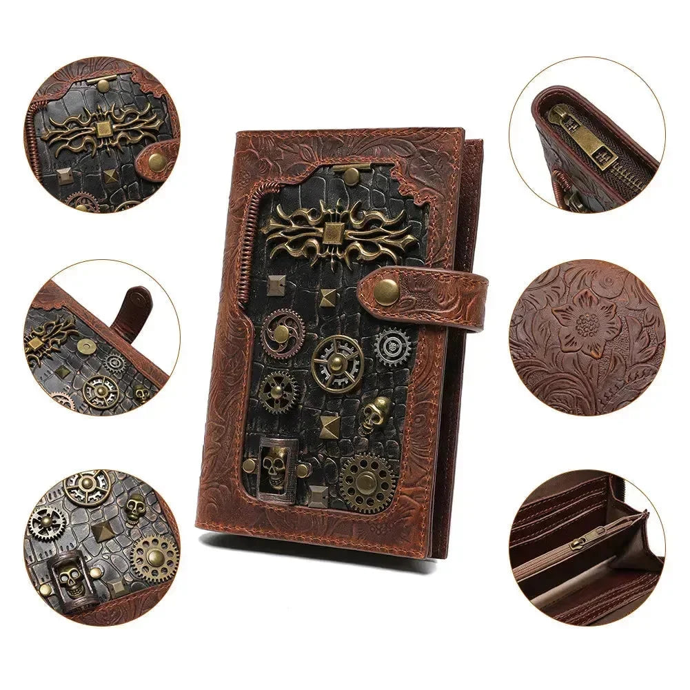 Steampunk Style Mechanical Notebook - Bear Hugs