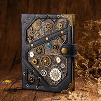 Steampunk Style Mechanical Notebook - Bear Hugs