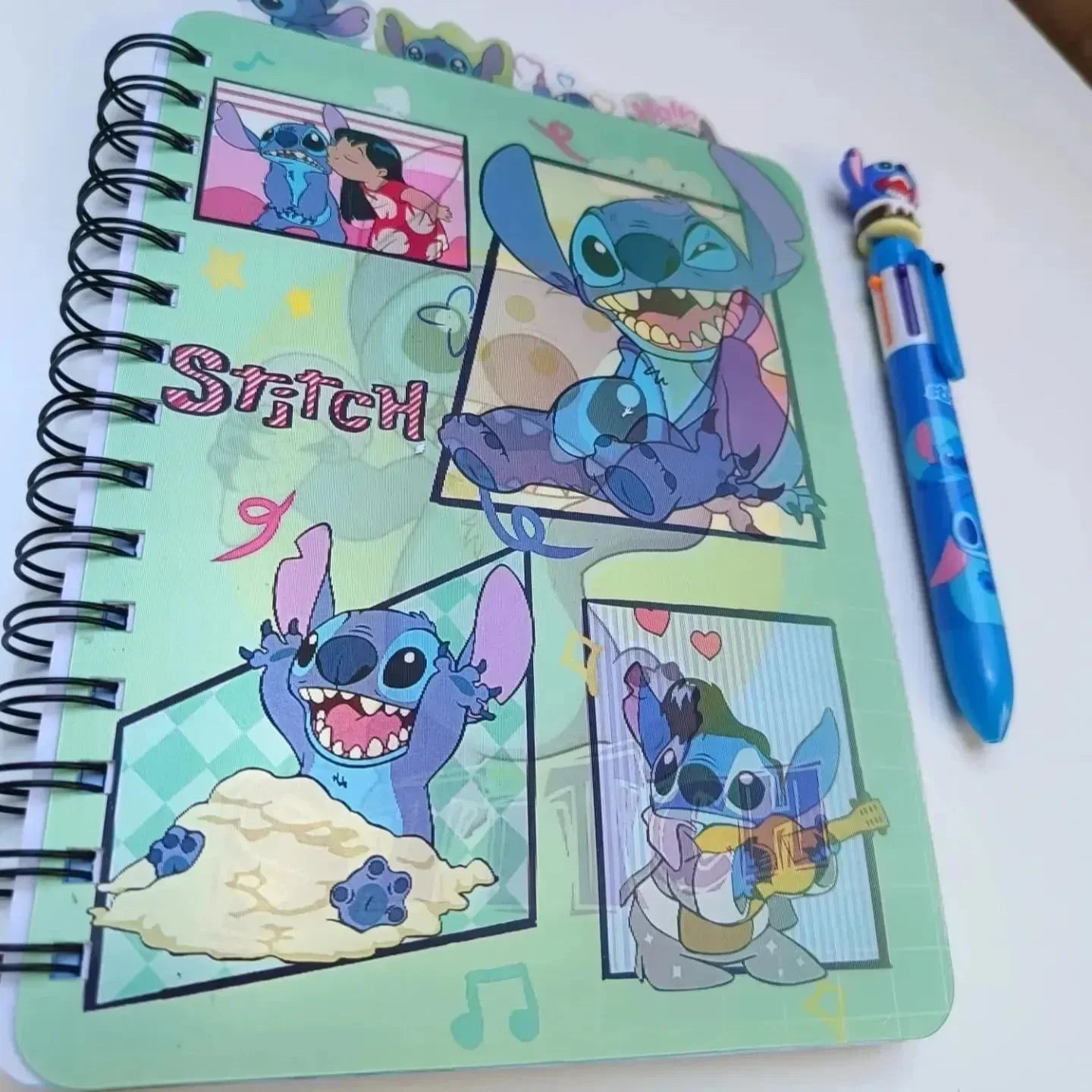 Stitch Aloha Motion A5 Spiral Journal - Bear Hugs