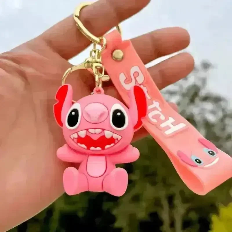 Stitch & Angel 3D Keychain - Bear Hugs