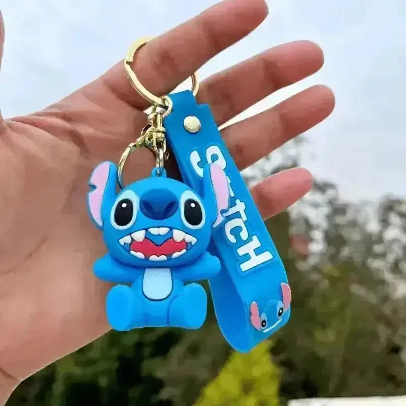 Stitch & Angel 3D Keychain - Bear Hugs