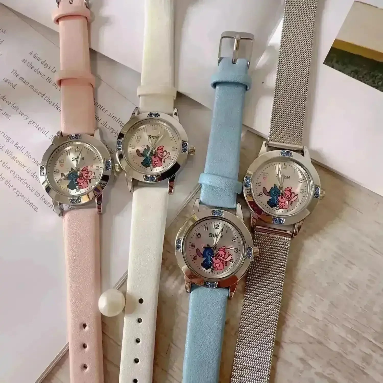Stitch & Angel Love Quartz Watch - Bear Hugs