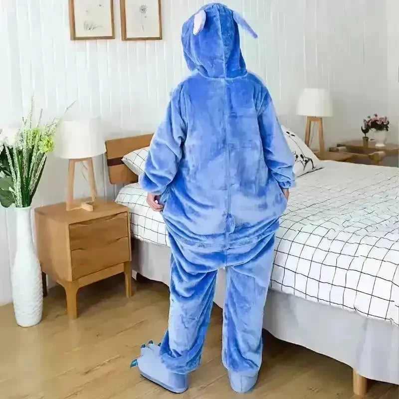 Stitch and Angel Plush Onesie Pajama Suit - Bear Hugs