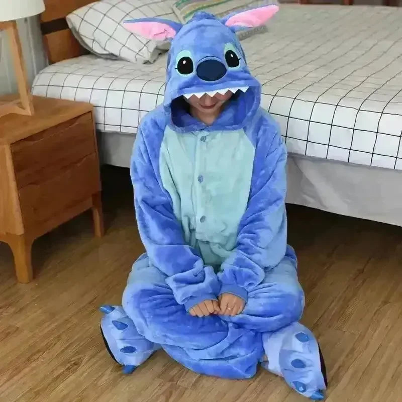 Stitch and Angel Plush Onesie Pajama Suit - Bear Hugs
