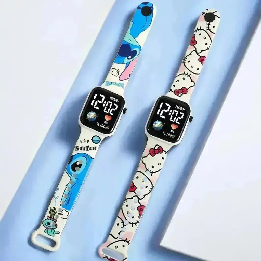 Stitch and Hello Kitty Digital Watches - Bear Hugs