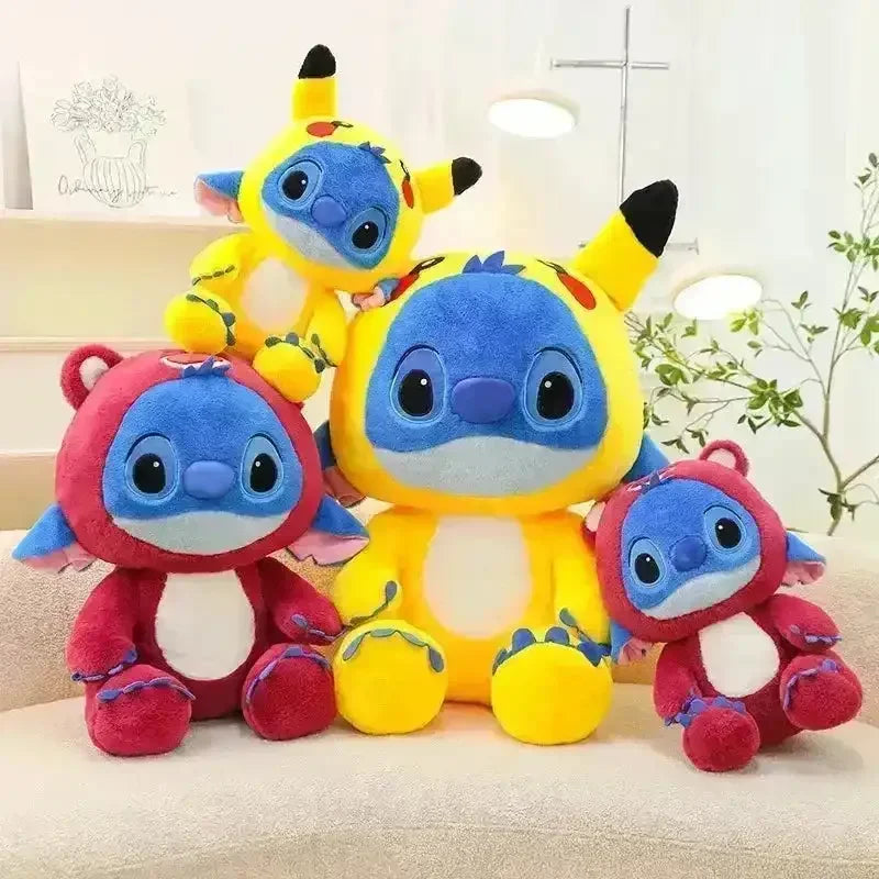 Stitch Cosplay Pikachu & Lotso Plush Dolls - Bear Hugs