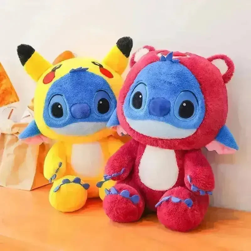 Stitch Cosplay Pikachu & Lotso Plush Dolls - Bear Hugs