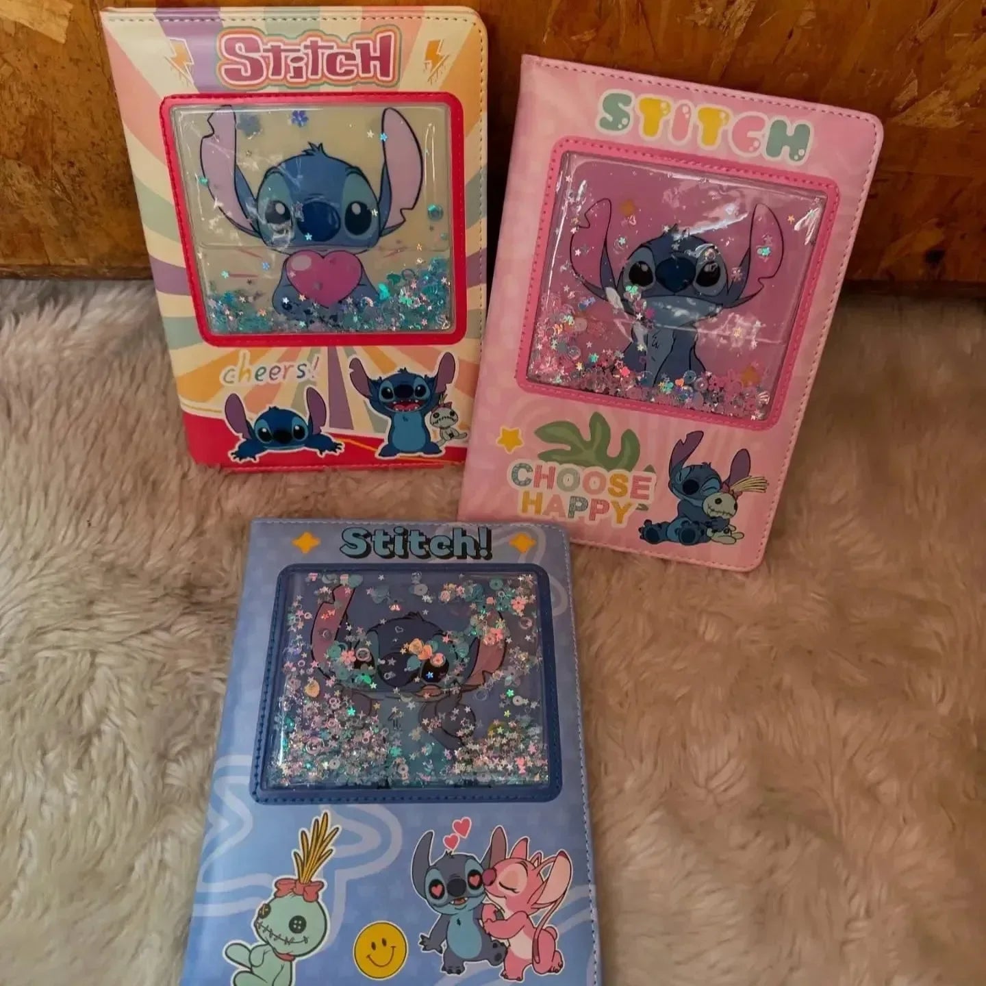 Stitch Galactic Glitter A5 Water Diary - Bear Hugs