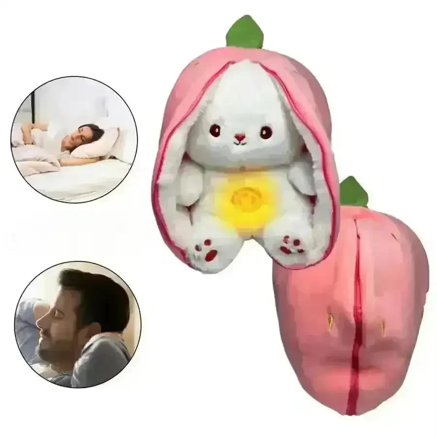 Strawberry Carrot Bunny Breathing Plushie - Bear Hugs