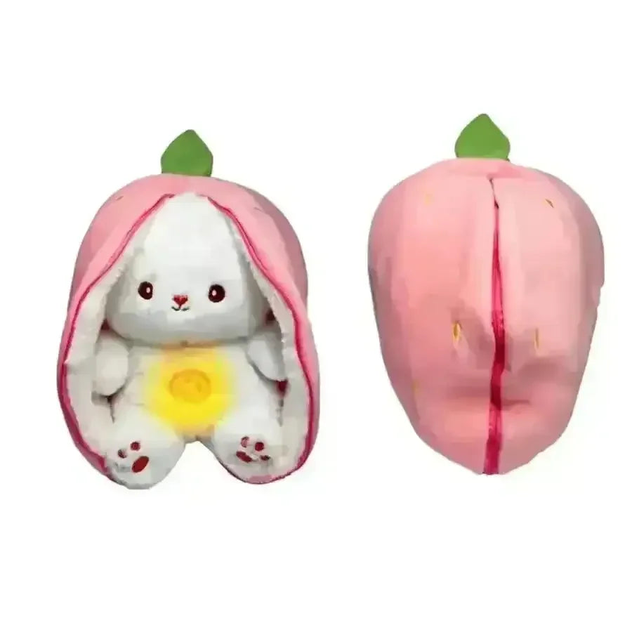 Strawberry Carrot Bunny Breathing Plushie - Bear Hugs