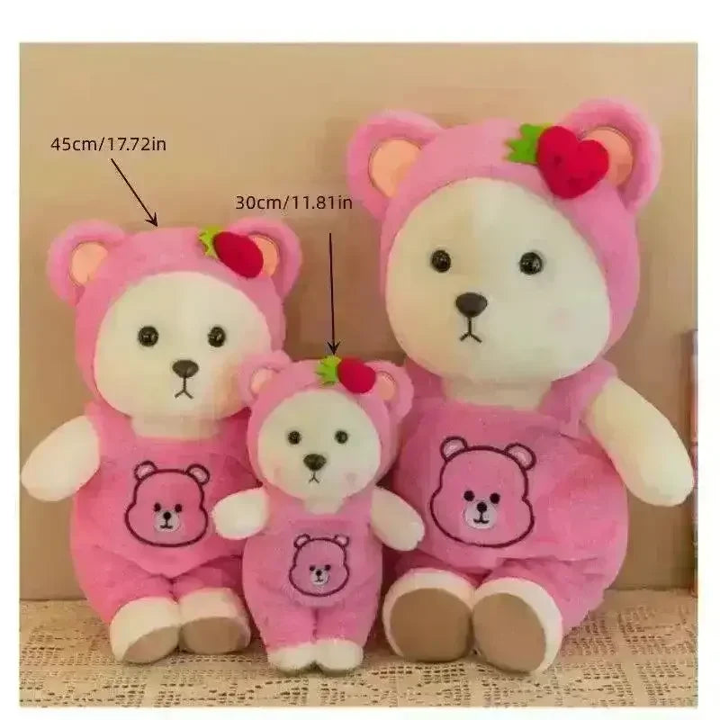 Strawberry Lina Bear Cosplay Plushie - Bear Hugs