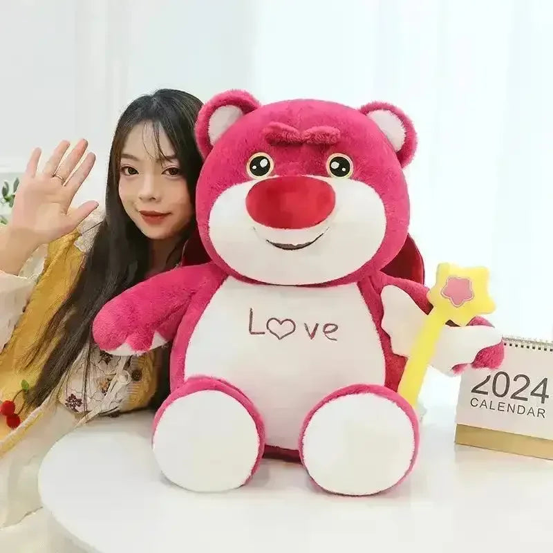 Strawberry Love Bear Plushie - Bear Hugs