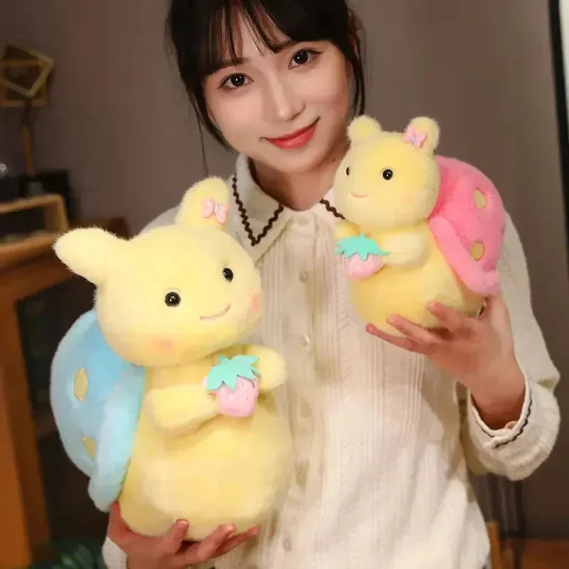 Strawberry Snail Plush Toy (30 cm) - Bear Hugs