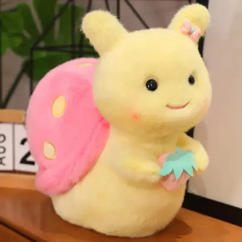 Strawberry Snail Plush Toy (30 cm) - Bear Hugs