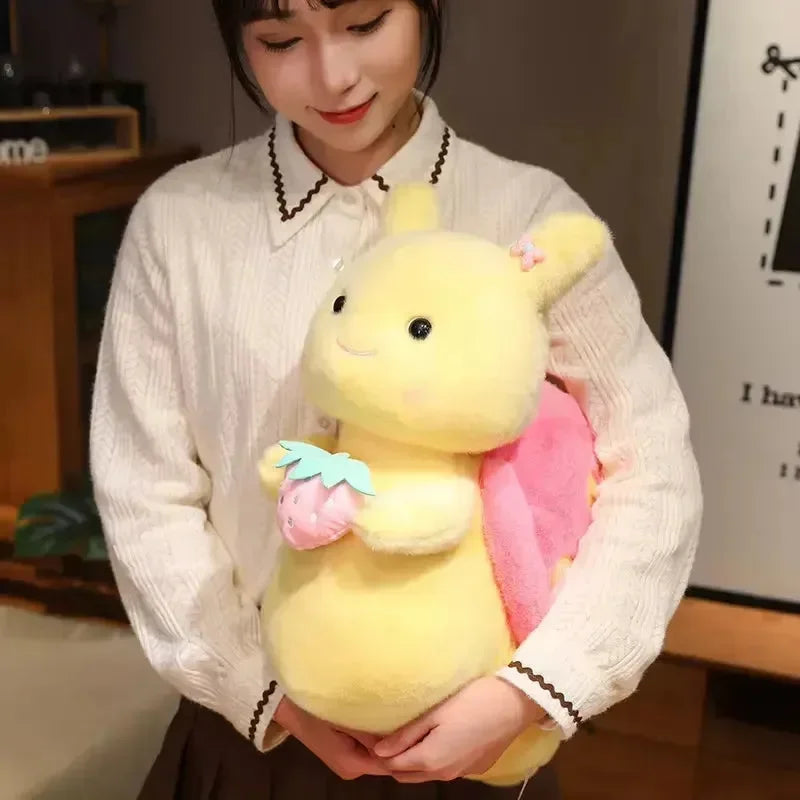 Strawberry Snail Plush Toy (30 cm) - Bear Hugs