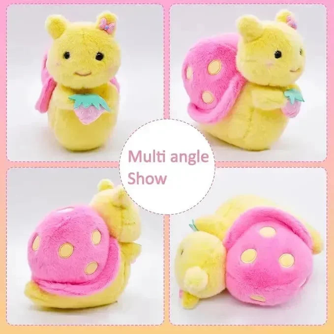 Strawberry Snail Plush Toy (30 cm) - Bear Hugs