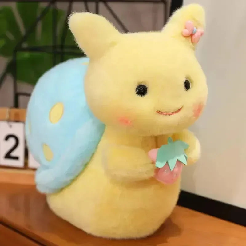 Strawberry Snail Plush Toy (30 cm) - Bear Hugs